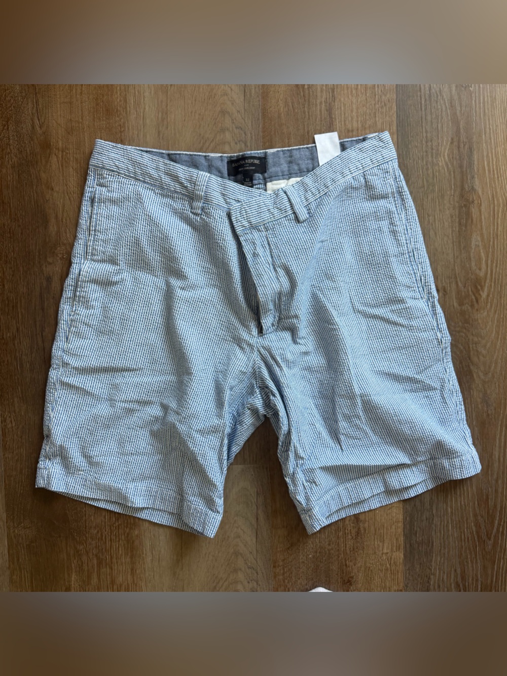 Men’s Banana Republic Light Blue Seersucker Men’s Shorts